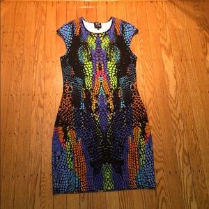 Authentic...Alexander Mqueen multi color dress
